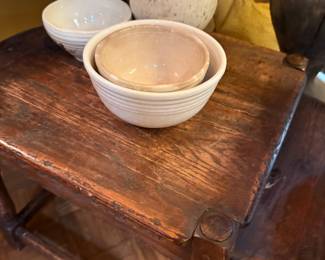 Rustic tables and ironware