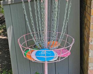 Frisbee goal, great game