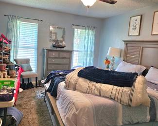 View into to the main bedroom 