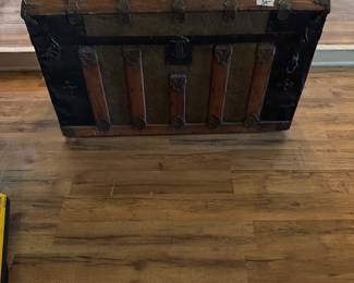 Camel Back 19C Tin Panel Trunk