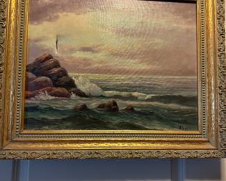 Listed California Artist Roberta Lester Seascape