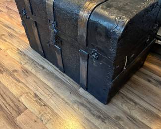 Pressed Tin 19thC Trunk