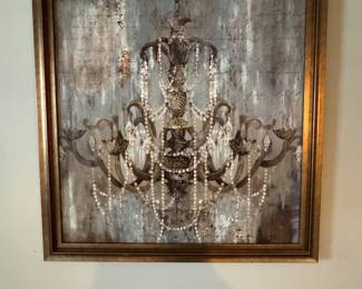 White Wash Chandelier