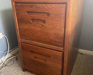 Wood file cabinet