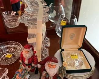 Candle holders, appetizer plates
