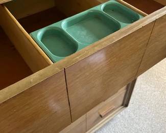 Original accessory inside a mid century dresser