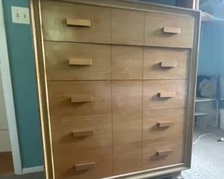 Mid Century tall drawer. Part of a three piece set (night stand and a wide dresser