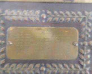 Patent Plate To NCR Machine Last Date 1898