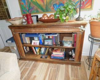 Mahogany Bookcase Console