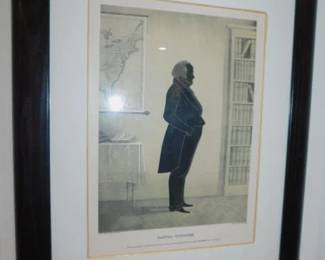 VINTAGE FRAMED DANIEL WEBSTER SILHOUETTE 
BY WILLIAM BROWN