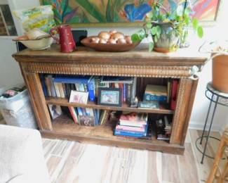 Mahogany Bookcase Console