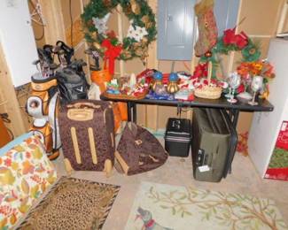 Holiday, Luggage And Golf Clubs