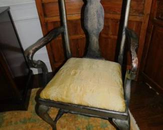 Vintage Goose Neck Arm Chair 