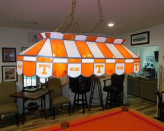 Tennessee Leaded Glass Pool Table Lamp