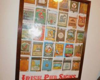 Framed Poster Irish Pub Signs