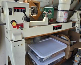Jet lathe with extra parts