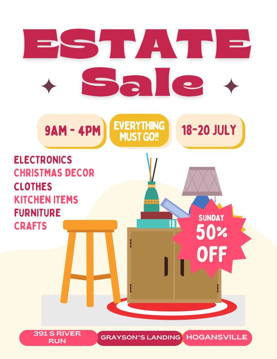 Garage Sale Furniture Flyers