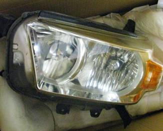 2010-2013 Toyota 4Runner Black Bezel Headlights Right and Left Set