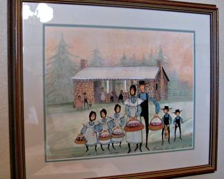 Artist Signed P Buckley Moss