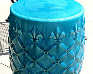 Turquoise Garden Stools