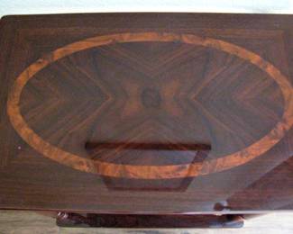 Vintage Spindle Table Side Table with Shelf