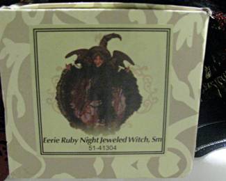 Mark Roberts Erie Ruby Jeweled Witch Doll w/box