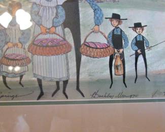 Artist Signed P Buckley Moss