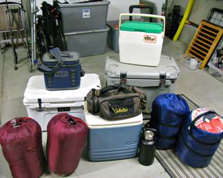 Camping Supplies - Coolers - Sleeping Bags