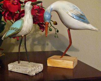Wood Seagull Statues