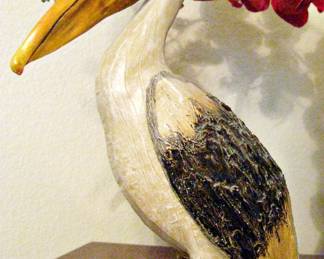 Hand Crafted Wood Pelican
