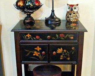 Wood Painted Console Table with Storage