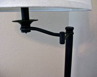 Black Swing Arm Floor Lamp 