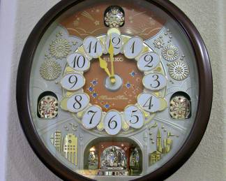 Seiko Melodies in Motion Musical Wall Clock - Works Beautifully!