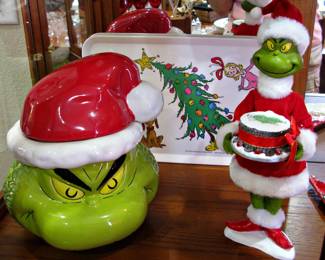 Dr. Seuss Grinch Cookie Jar - How The Grinch Stole Christmas Grinch Fruitcake (Jim Shore)