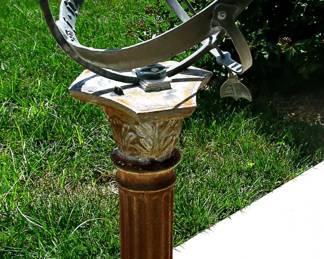 Sundial on Cast Stone Base Garden