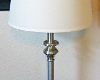 Brushed Silver Buffet Lamp