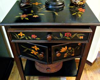 Wood Painted Console Table with Storage