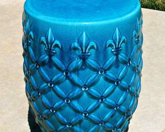 Turquoise Garden Stools