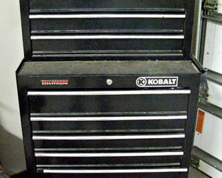 KOBALT 11 Drawer Roll About Stacking Toolbox with Ball Bearing Wheels