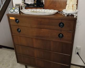 MCM Stanley highboy dresser