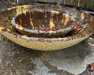 Exposed Aggregate Concrete Planters