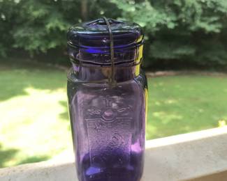 Amethyst Queen wire bail jar