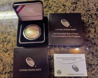 2014 baseball Hall of Fame commemorative coin