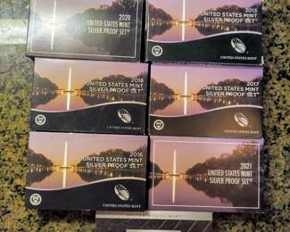Silver proof sets