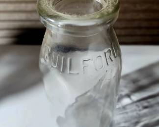 Half pint Guilford dairy milk bottle