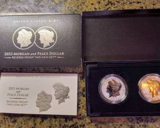 2023 Morgan and peace dollar proof set