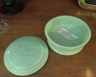 Jadeite Coca-Cola container