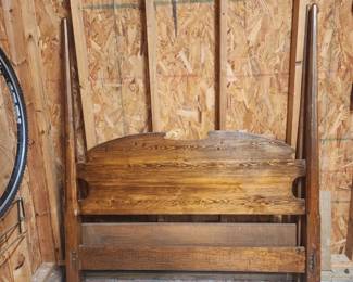 High post twin bed frame 