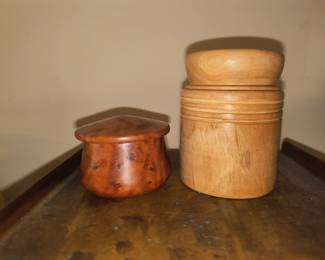 Wooden storage vessels
