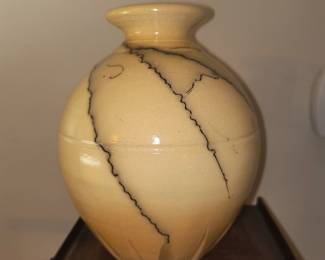 Turn and burn horsehair pottery